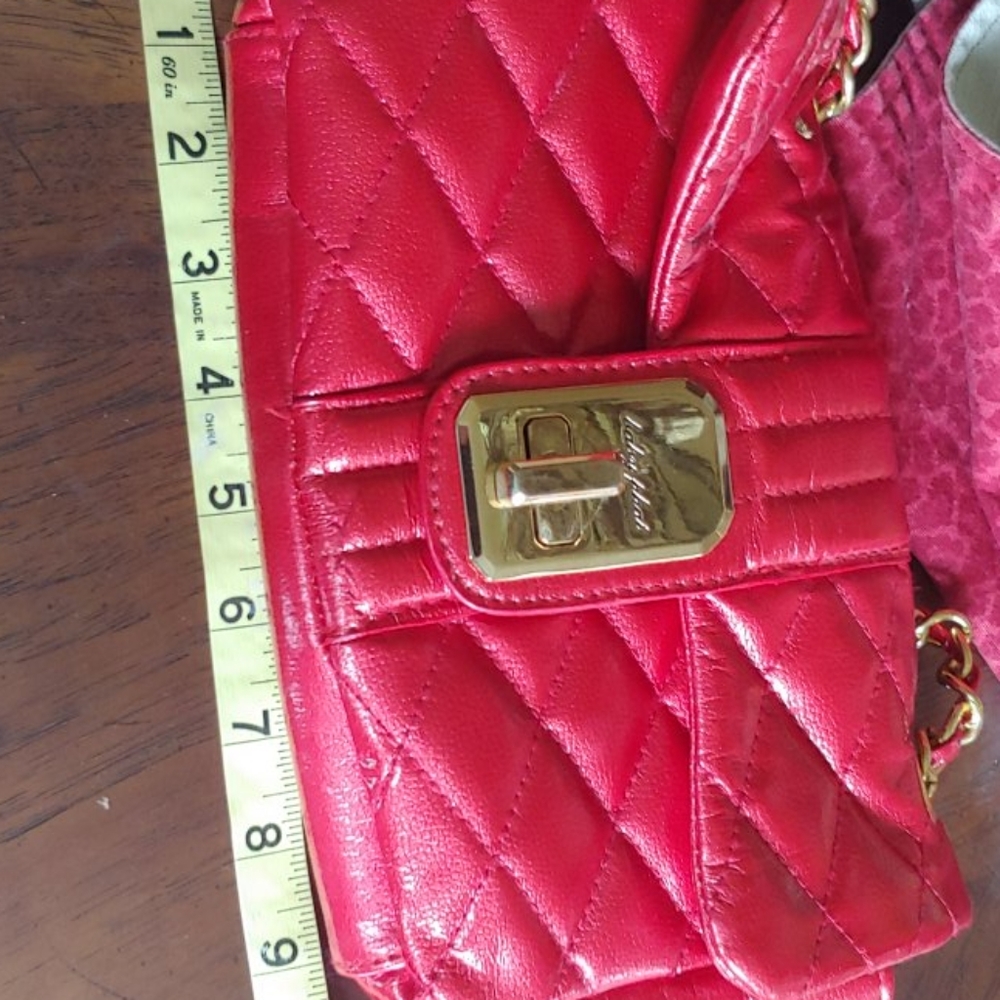 Gently worn Cherry red bag